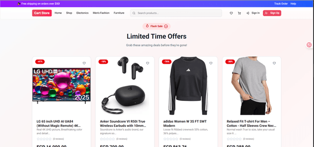 Cart Store – متجر إلكتروني